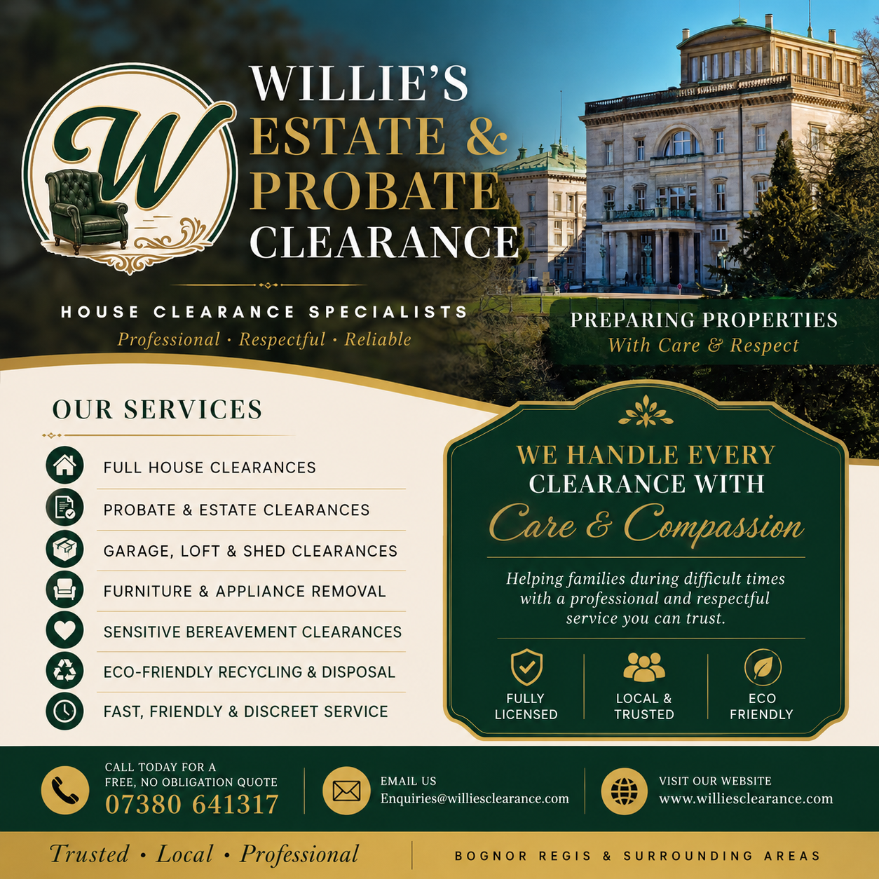 Caring Probate Property Clearance Throughout Sussex